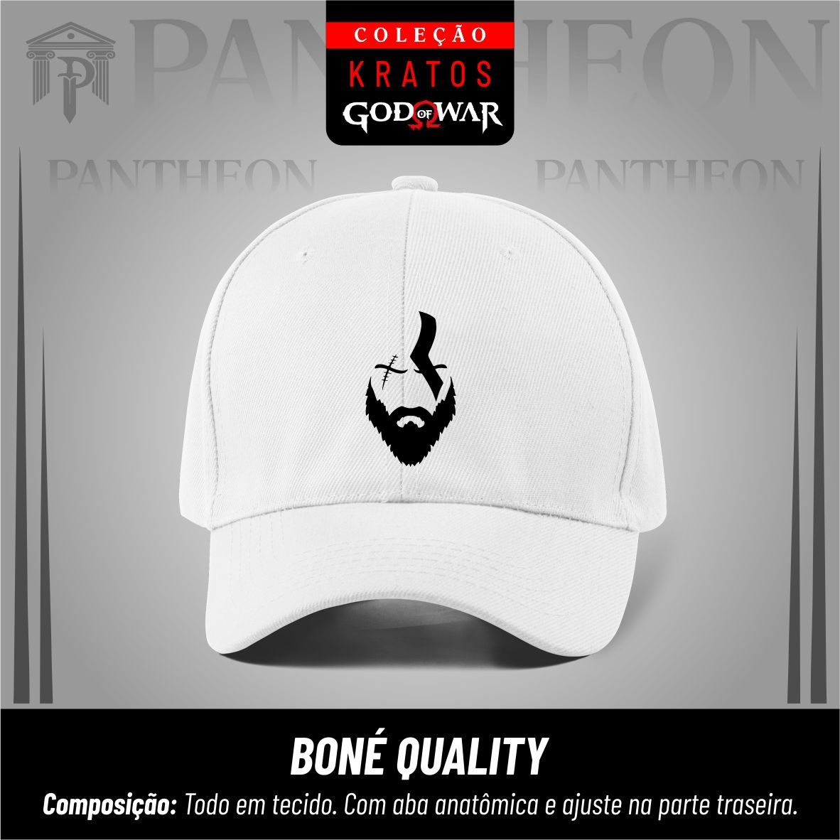 Nome do produto: Boné Quality Kratos Branco