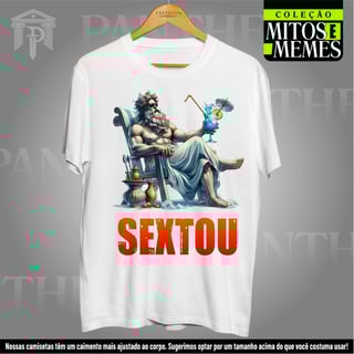 Nome do produto Camiseta Unissex - Zeus, Sextou!
