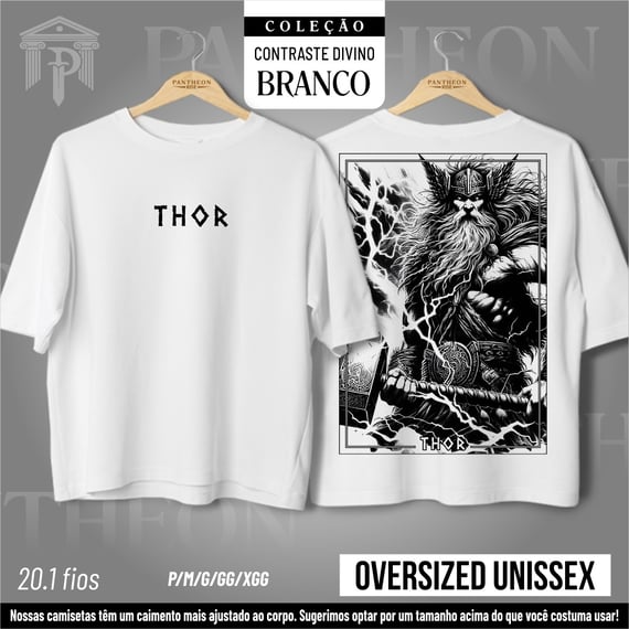 Oversized Unissex Frente e Costas - 