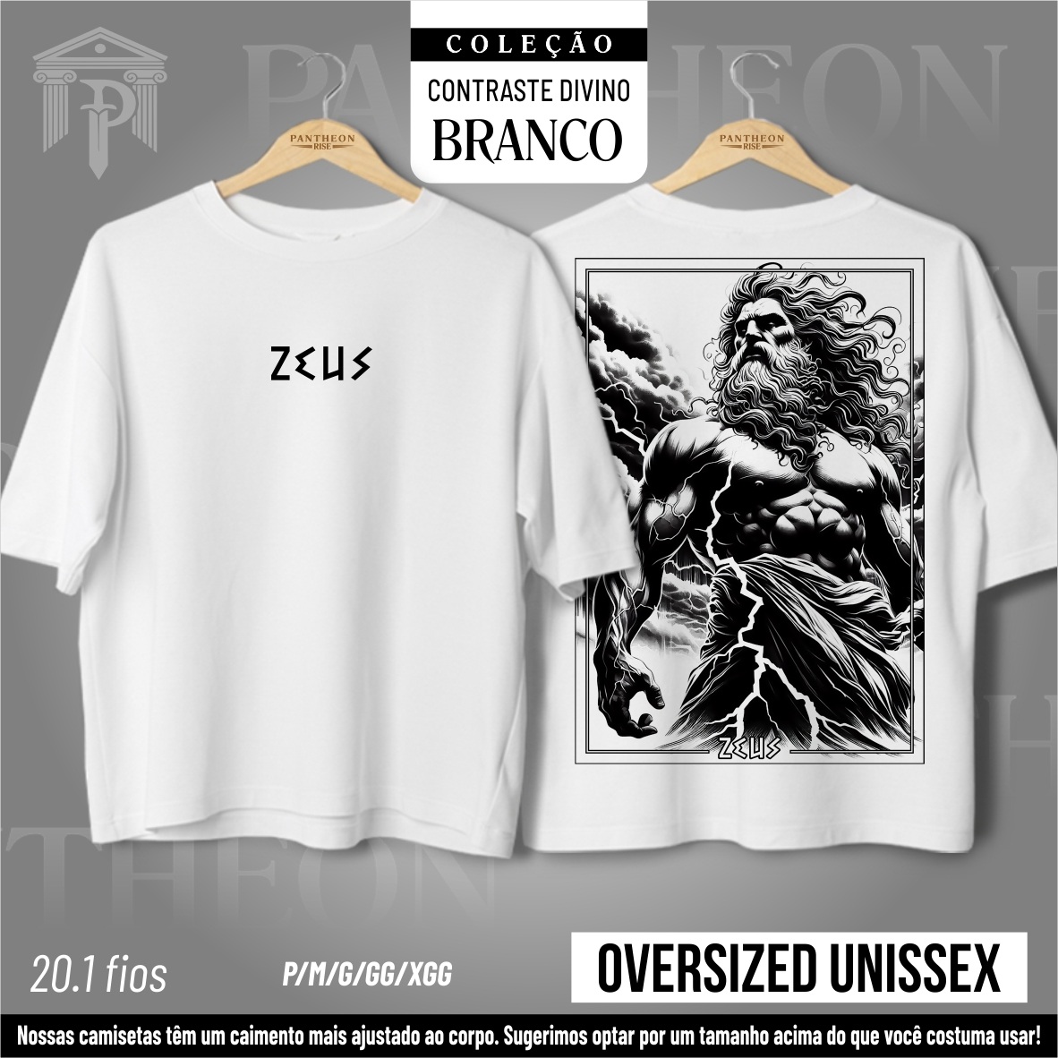 Nome do produto: Oversized Unissex Frente e Costas - \