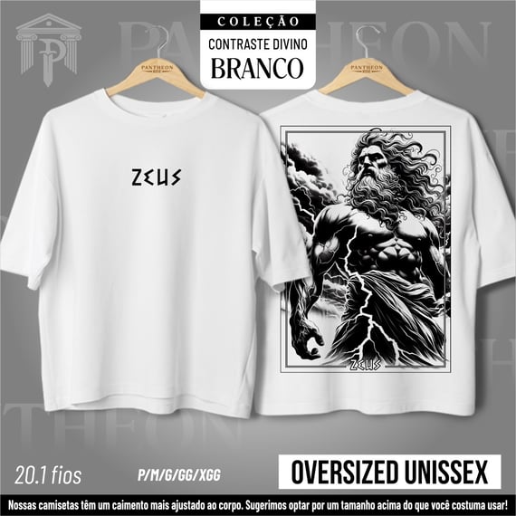 Oversized Unissex Frente e Costas - 