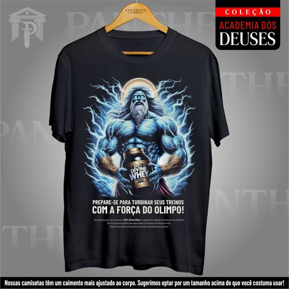 Camiseta Unissex - Zeus 100% Divine Whey