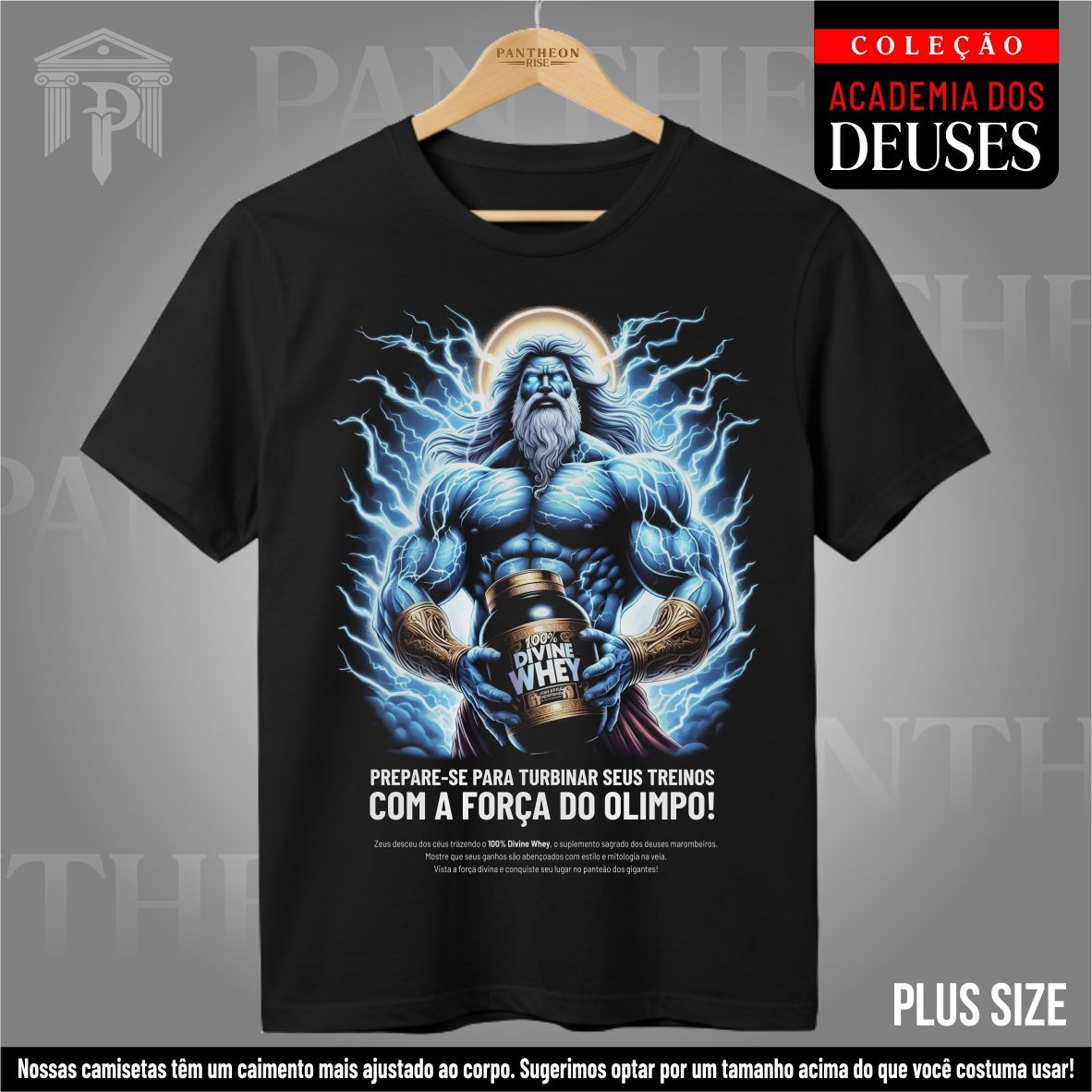 Nome do produto: Plus Size Unissex - Zeus 100% Divine Whey