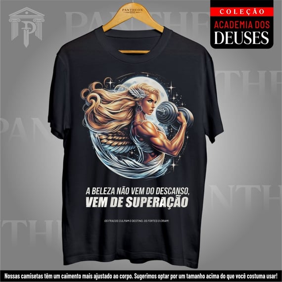 Camiseta Unissex - Afrodite, Beleza e Superação!