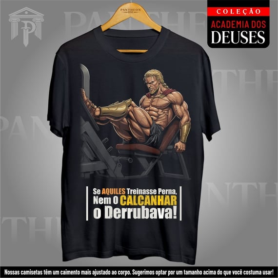 Camiseta Unissex - Aquiles treinando Perna