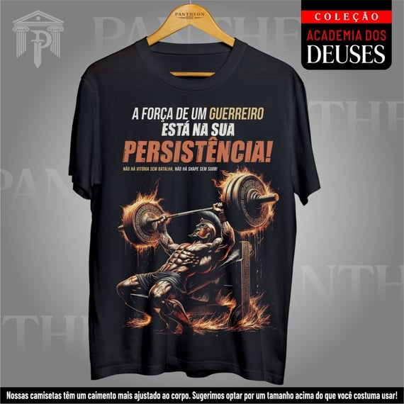 Camiseta Unissex - Ares Força e Resistência