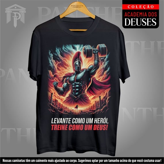 Camiseta Unissex - Ares, Herói e Deus
