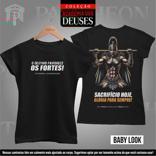 Baby Look Frente e Costas - Atena Glória para Sempre