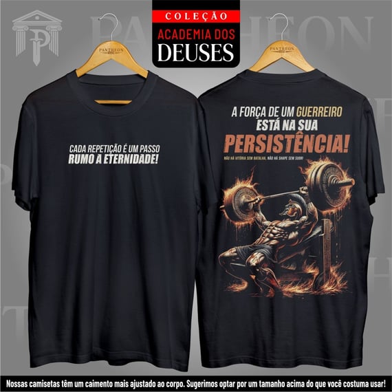 Camiseta Unissex Frente e Costas - Ares Rumo a Eternidade!