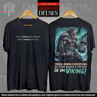 Camiseta Unissex Frente e Costas - Força, Honra e Disciplina!