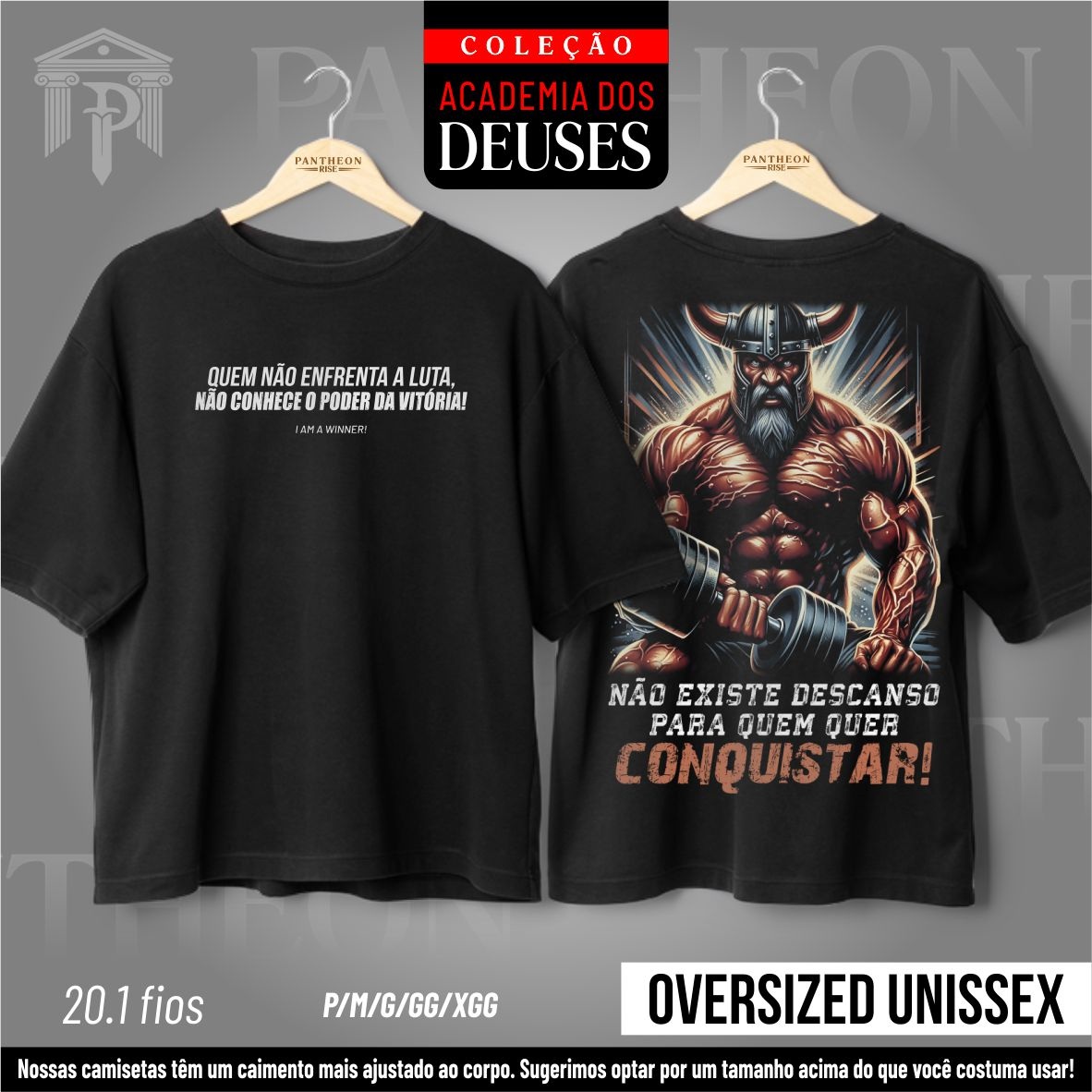 Nome do produto: Oversized Unissex - Poder da Vitória!