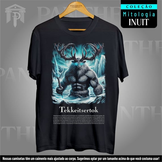 Camiseta Unissex - Deus Tekkeitsertok (Mitologia Inuit)