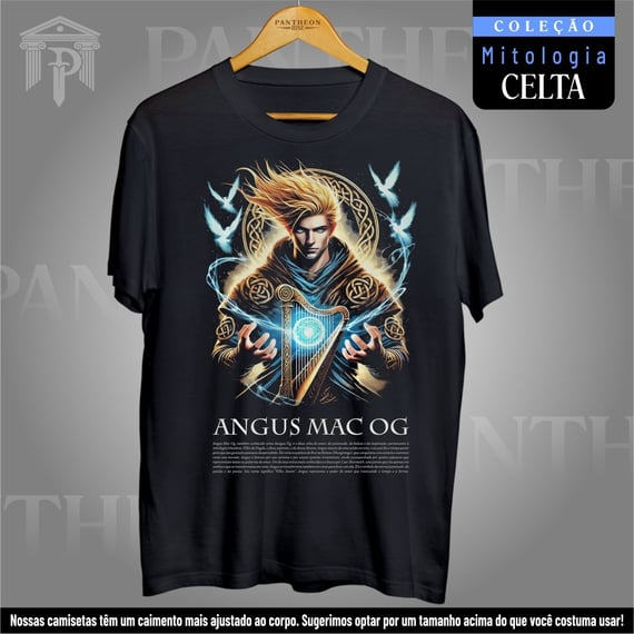 Camiseta Unissex - Deus Angus Mac (Mitologia Celta)