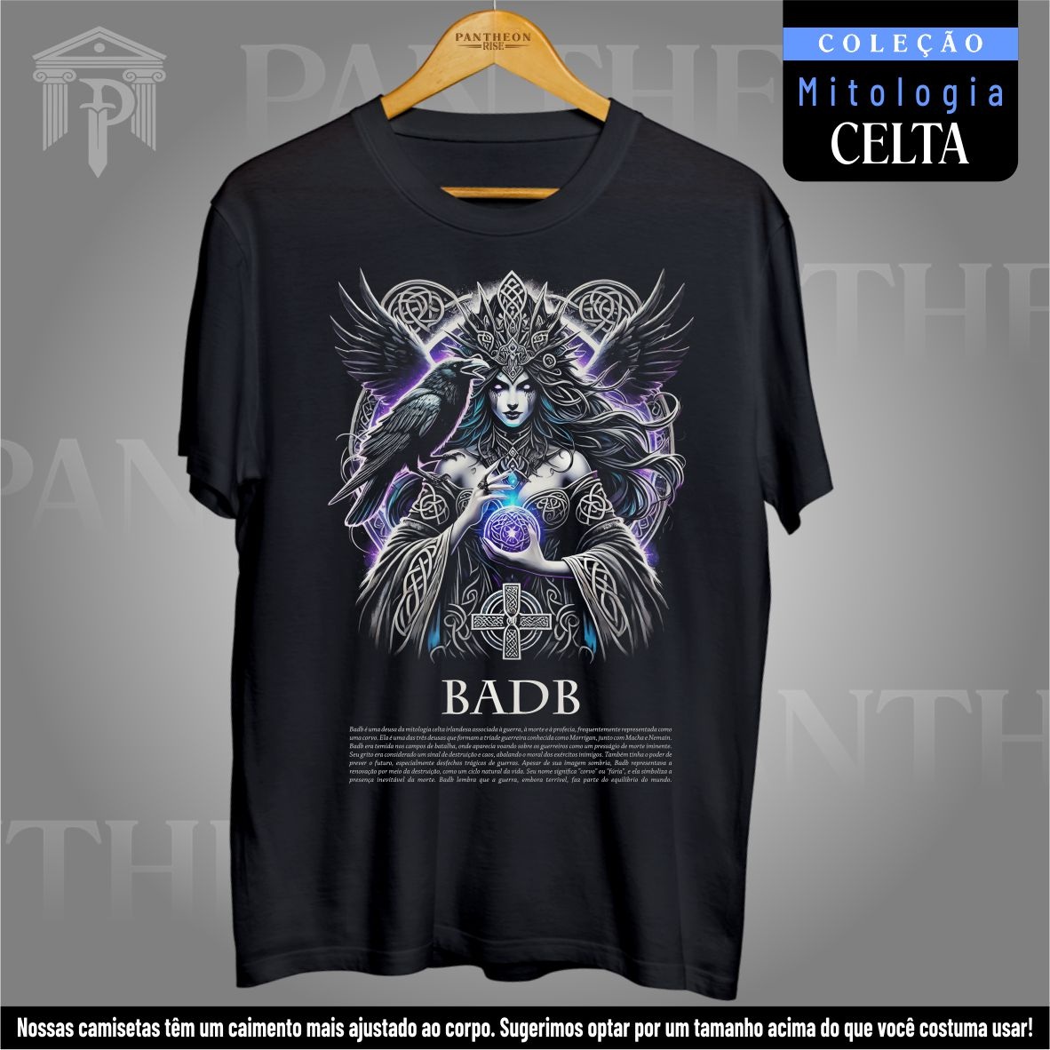 Nome do produto: Camiseta Unissex - Deusa Badb (Mitologia Celta)