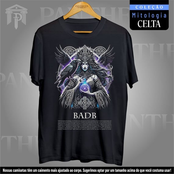 Camiseta Unissex - Deusa Badb (Mitologia Celta)