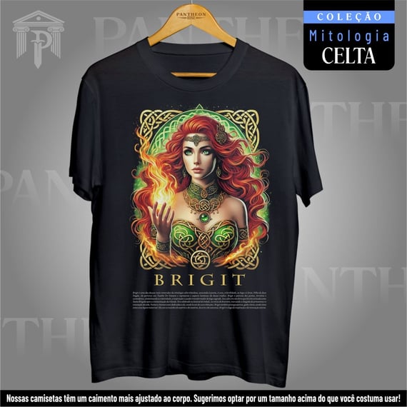 Camiseta Unissex - Deusa Brigit (Mitologia Celta)