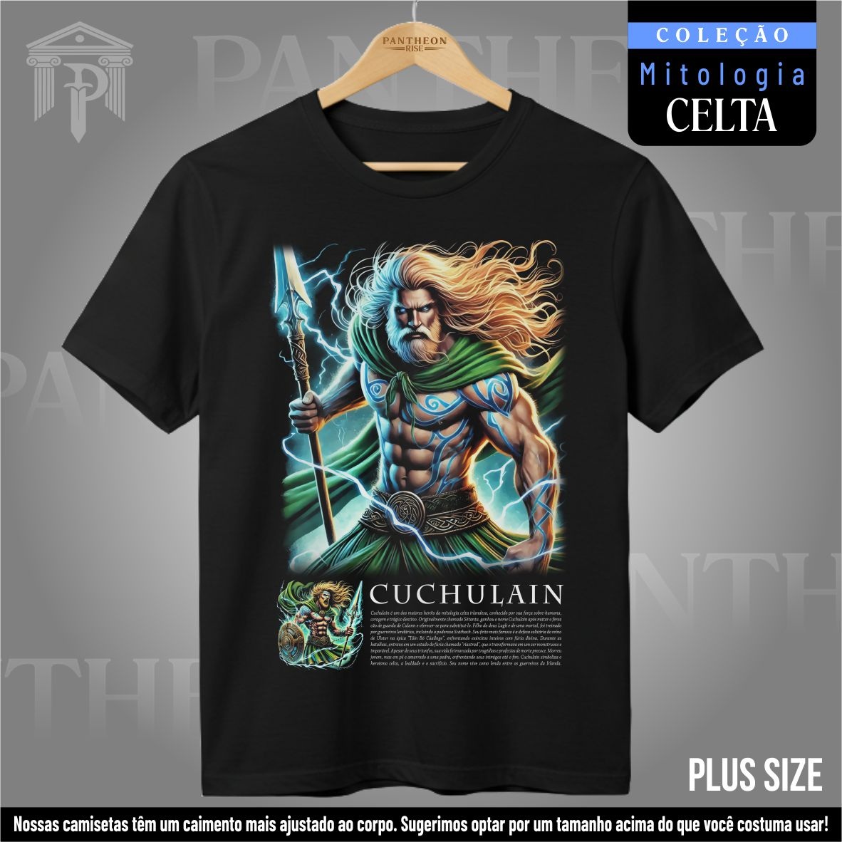 Nome do produto: Plus Size Unissex - Deus Cuchulain (Mitologia Celta)