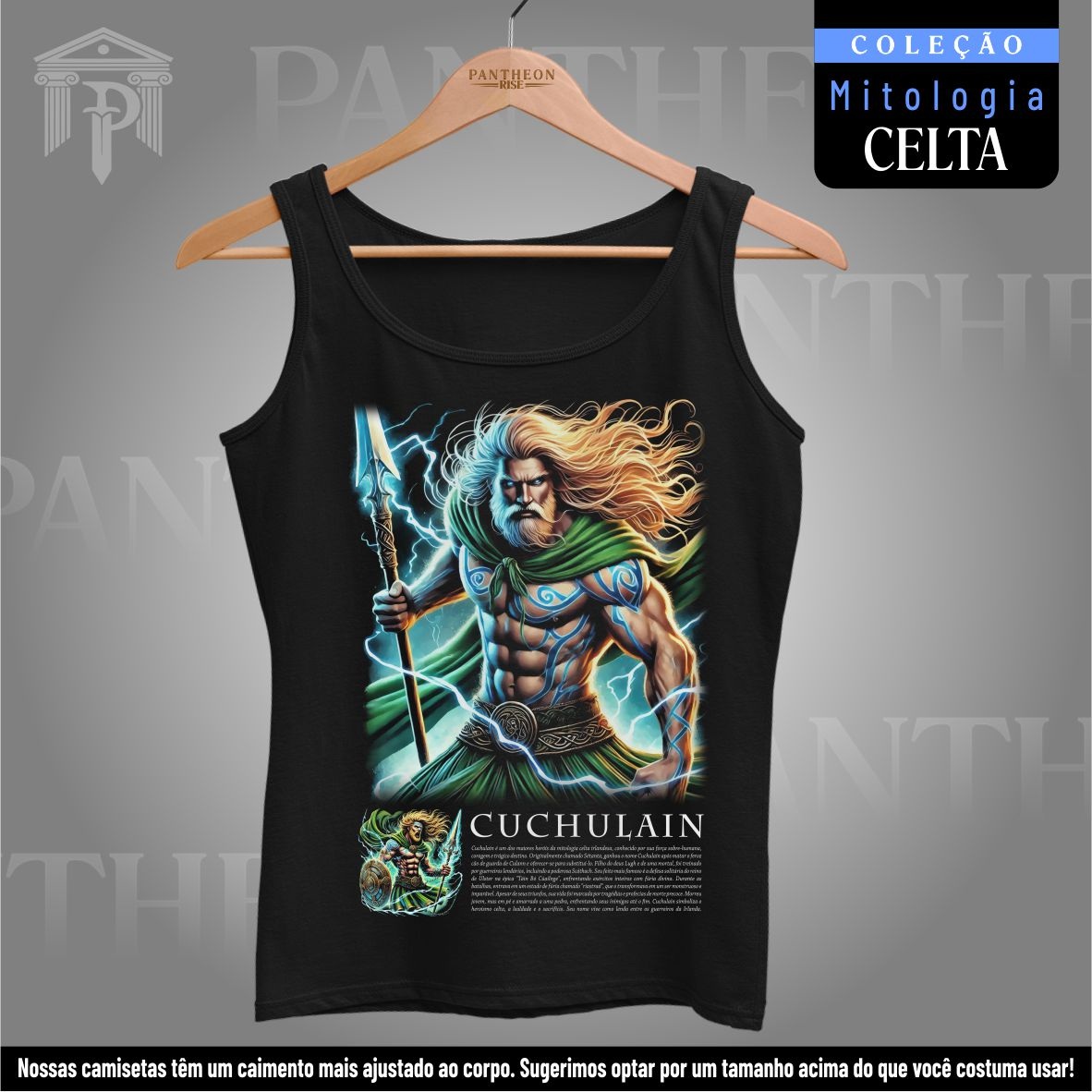Nome do produto: Regata - Deus Cuchulain (Mitologia Celta)