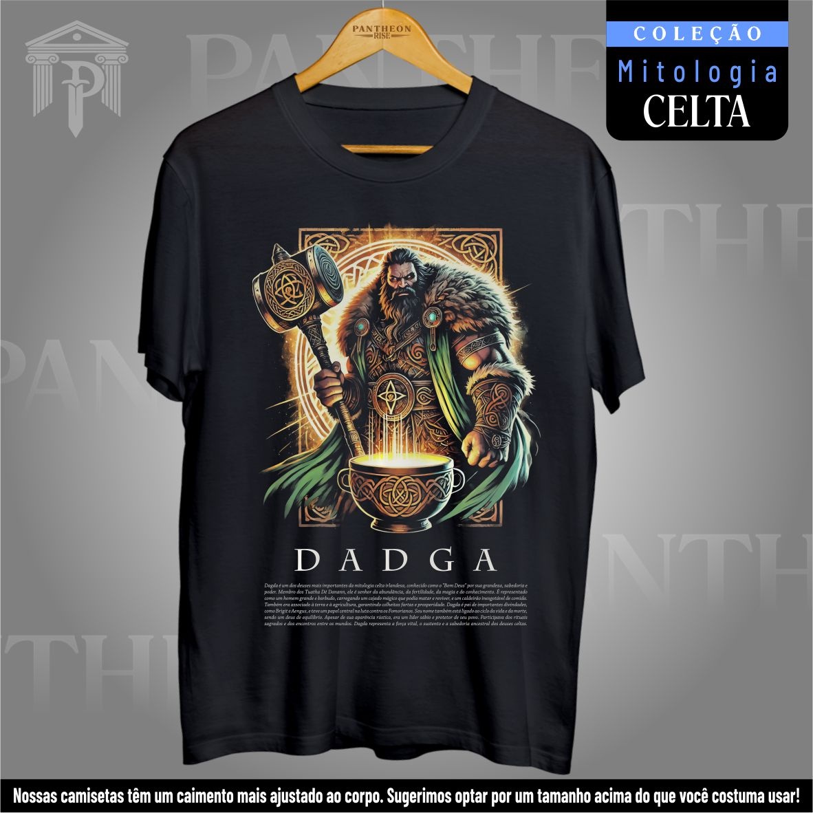 Nome do produto: Camiseta Unissex - Deus Dagda (Mitologia Celta)
