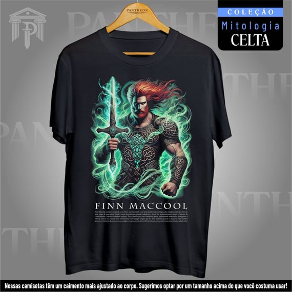 Camiseta Unissex - Deus Finn MacCool (Mitologia Celta)