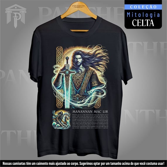 Camiseta Unissex - Deus Manannán mac Lir (Mitologia Celta)