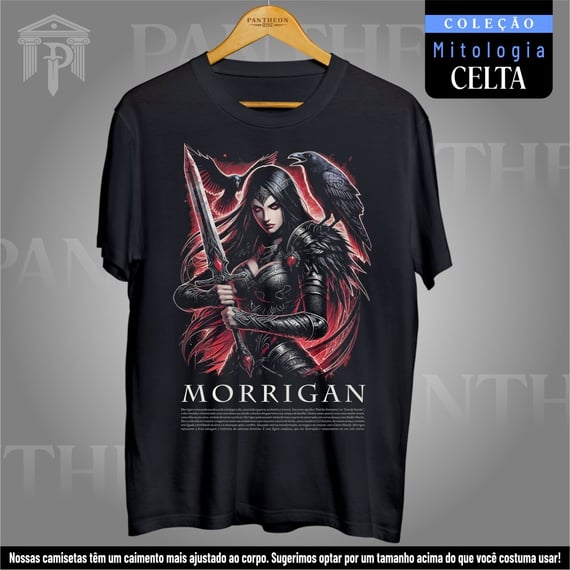 Camiseta Unissex - Deusa Morrigan (Mitologia Celta)
