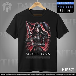 Plus Size Unissex - Deusa Morrigan (Mitologia Celta)