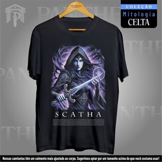 Camiseta Unissex - Deusa Scatha (Mitologia Celta)