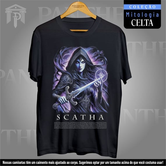 Camiseta Unissex - Deusa Scatha (Mitologia Celta)
