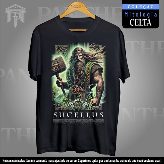 Camiseta Unissex - Deus Sucellus (Mitologia Celta)