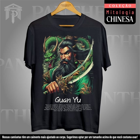 Camiseta Unissex - Deus Guan Yu (Mitologia Chinesa)