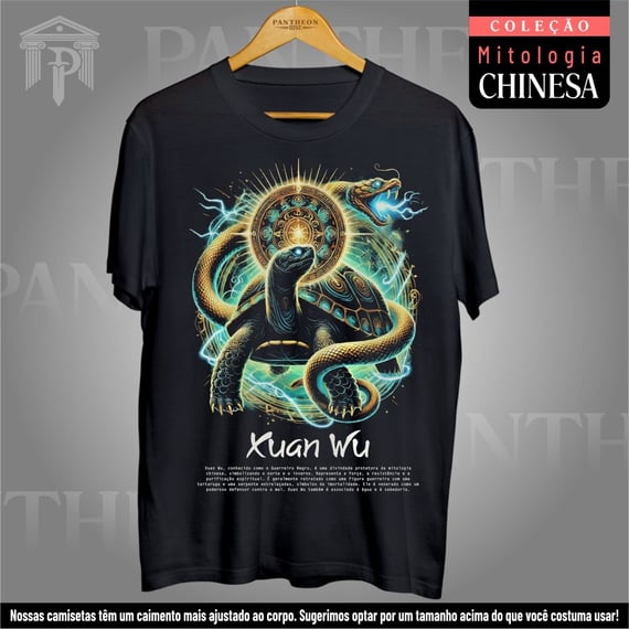 Camiseta Unissex - Deus Xuan Wu (Mitologia Chinesa)