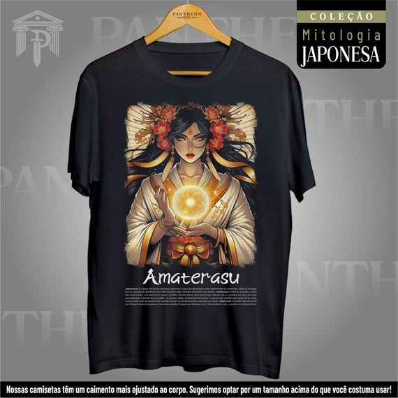 Camiseta Unissex - Deusa Amaterasu (Mitologia Japonesa)