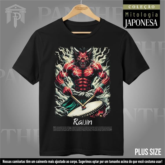 Plus Size Unissex - Deus Raijin (Mitologia Japonesa)