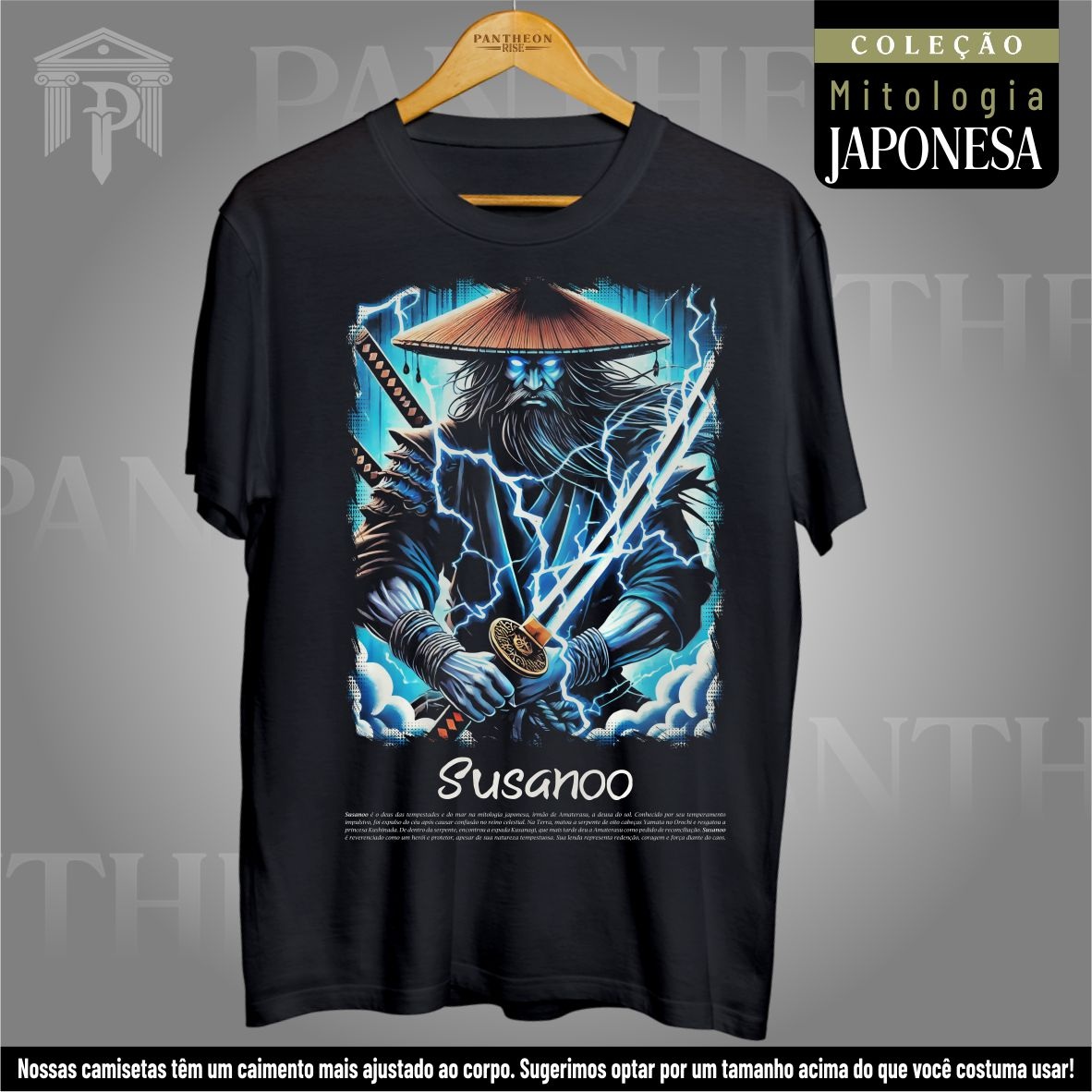 Nome do produto: Camiseta Unissex - Deus Susanoo (Mitologia Japonesa)