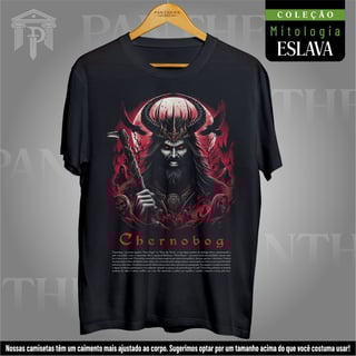 Camiseta Unissex - Deus Chernobog (Mitologia Eslava)