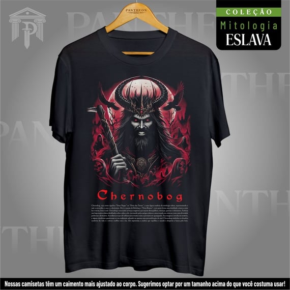 Camiseta Unissex - Deus Chernobog (Mitologia Eslava)