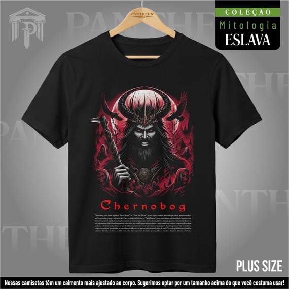 Plus Size Unissex - Deus Chernobog (Mitologia Eslava)