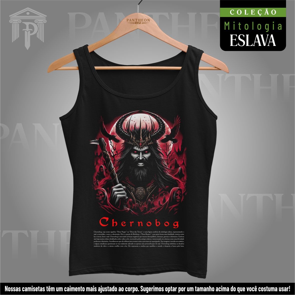Nome do produto: Regata - Deus Chernobog (Mitologia Eslava)