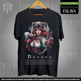 Camiseta Unissex - Deusa Devana (Mitologia Eslava)