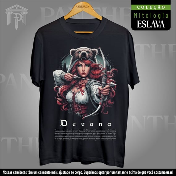 Camiseta Unissex - Deusa Devana (Mitologia Eslava)