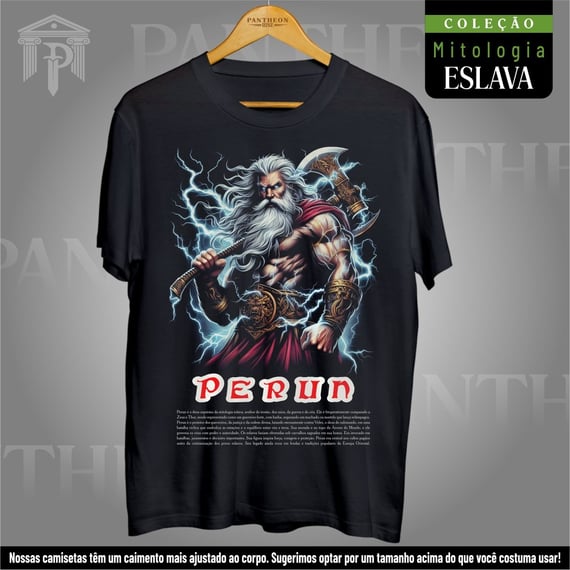 Camiseta Unissex - Deus Perun (Mitologia Eslava)