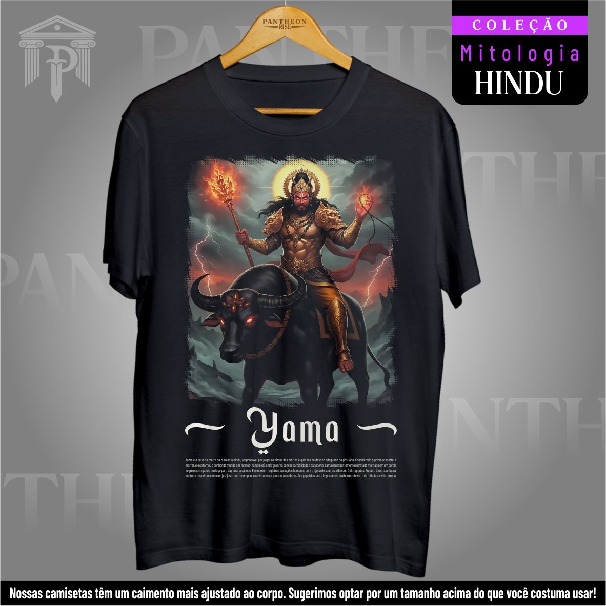 Nome do produto: Camiseta Unissex - Deus Yama (Mitologia Hindu)