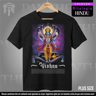 Plus Size Unissex - Deus Vishnu (Mitologia Hindu)