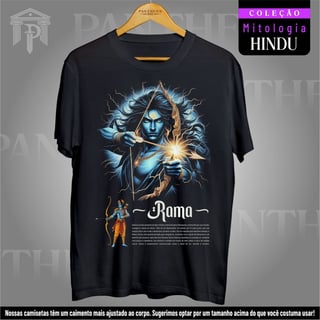 Nome do produto Camiseta Unissex - Deus Rama (Mitologia Hindu)
