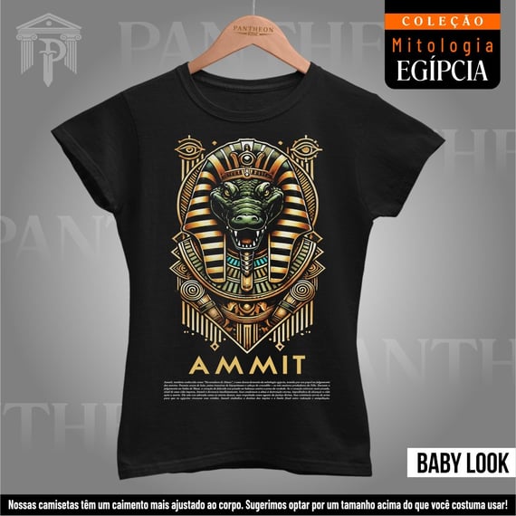 Baby Look - Deusa Ammit (Mitologia Egípcia)