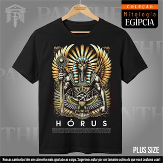 Plus SIze Unissex - Deus Hórus (Mitologia Egípcia)