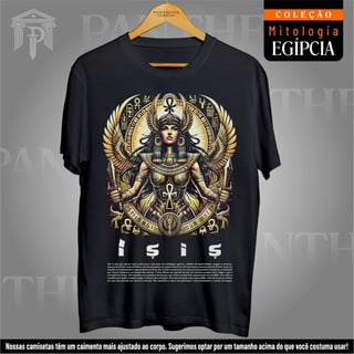 Camiseta Unissex - Deusa Ísis (Mitologia Egípcia)
