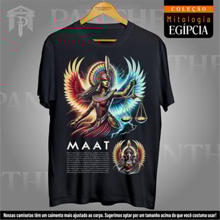 Camiseta Unissex - Deusa Maat (Mitologia Egípcia)