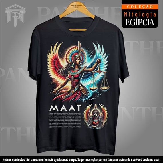 Camiseta Unissex - Deusa Maat (Mitologia Egípcia)